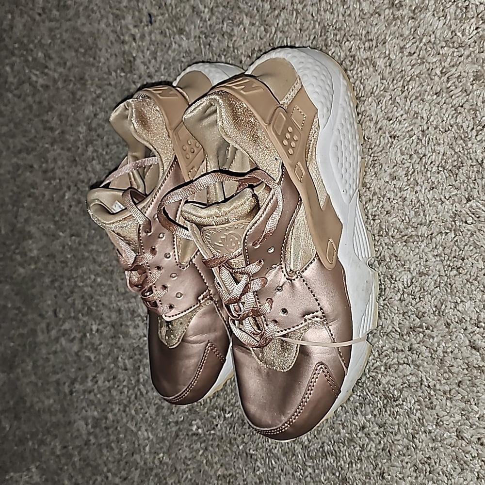 Nike Huarache Run Rose Gold W7 - Picture 3 of 5